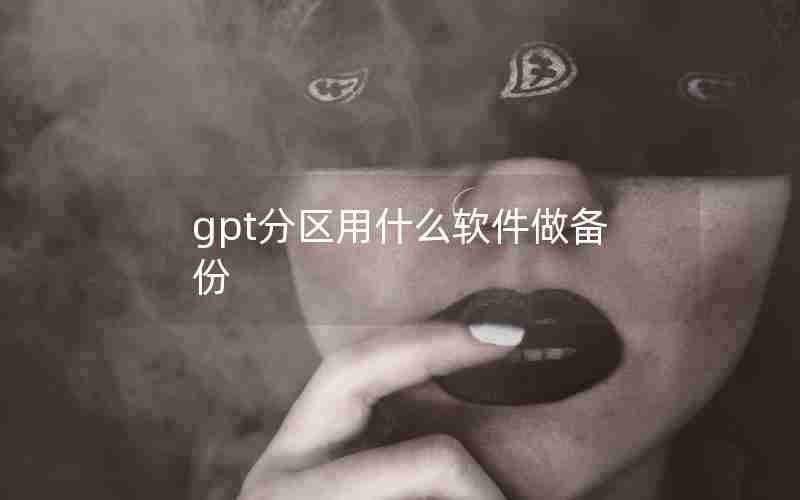 gpt分区用什么软件做备份 gpt分区用什么软件做备份