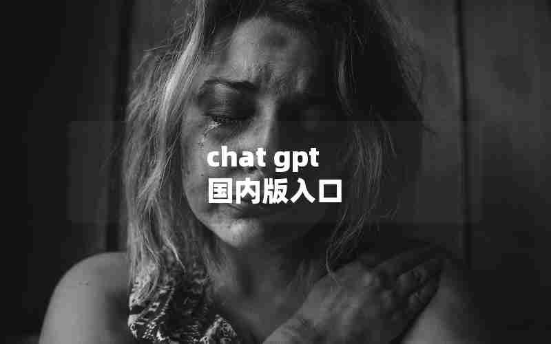 chat gpt 国内版入口 chat gpt 国内版入口
