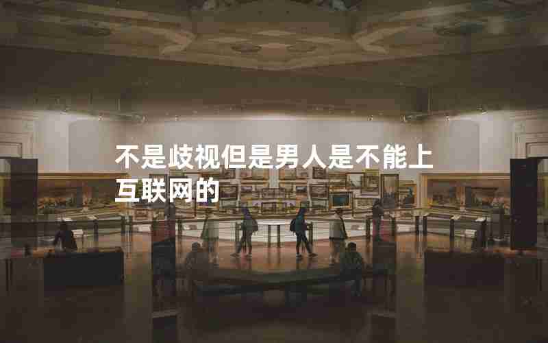 不是歧视但是男人是不能上互联网的 不是歧视但是男人是不能上互联网的