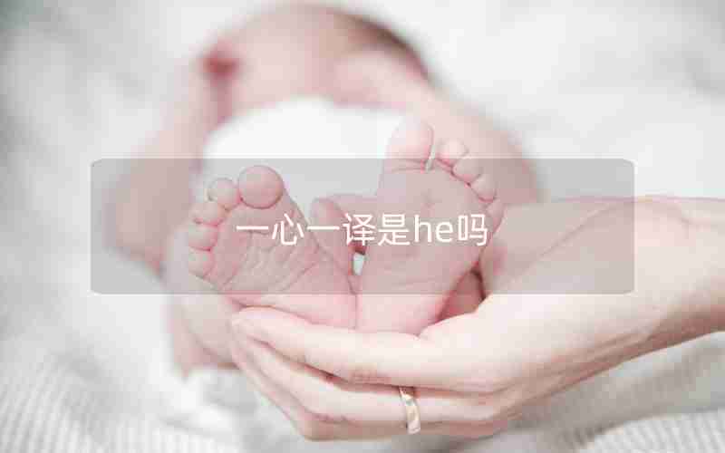 一心一译是he吗 一心一译是he吗