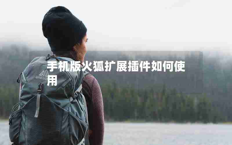 手机版火狐扩展插件如何使用