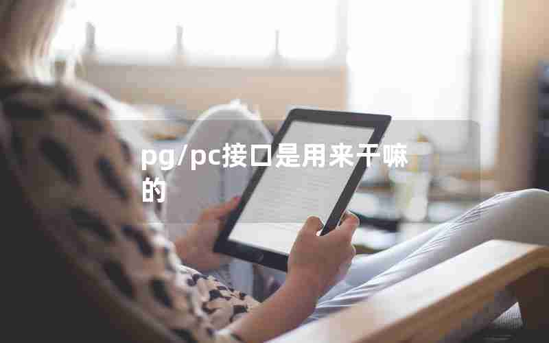 pg/pc接口是用来干嘛的