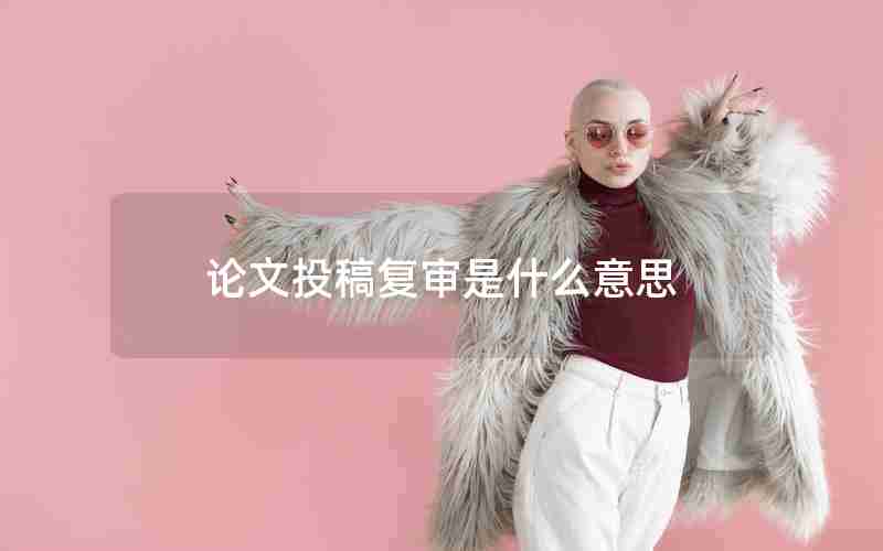 论文投稿复审是什么意思 论文投稿复审是什么意思
