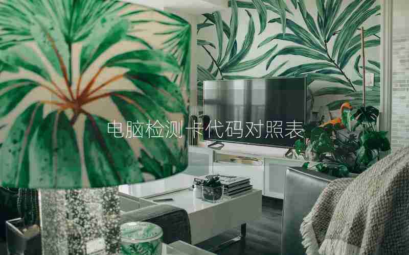 电脑检测卡代码对照表