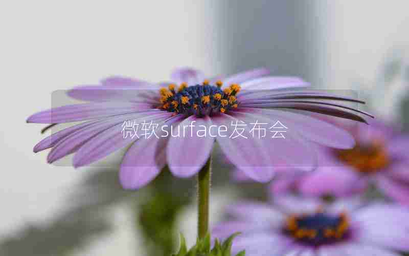 微软surface发布会 微软surface发布会