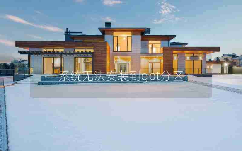 系统无法安装到gpt分区