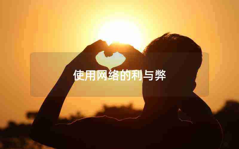 使用网络的利与弊