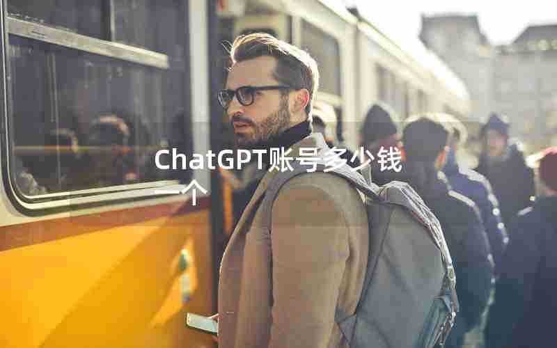 ChatGPT账号多少钱一个