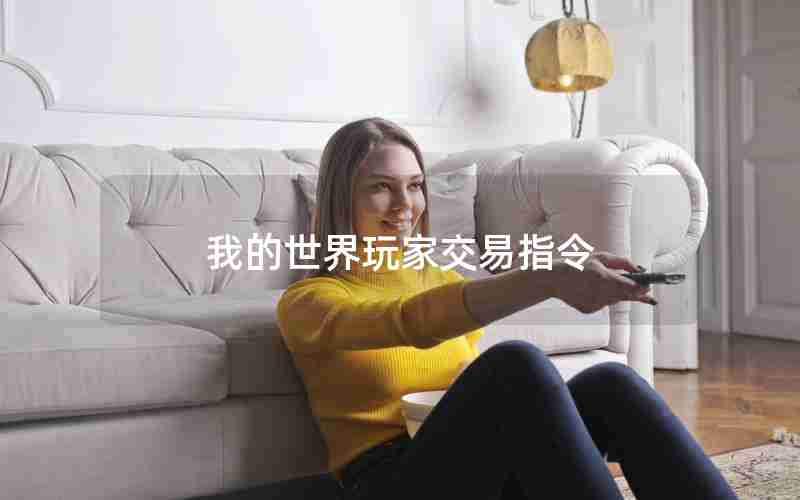 我的世界玩家交易指令 我的世界玩家交易指令