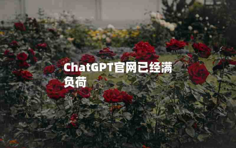 ChatGPT官网已经满负荷 ChatGPT官网已经满负荷