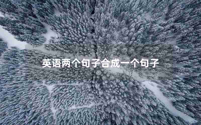 英语两个句子合成一个句子 英语两个句子合成一个句子