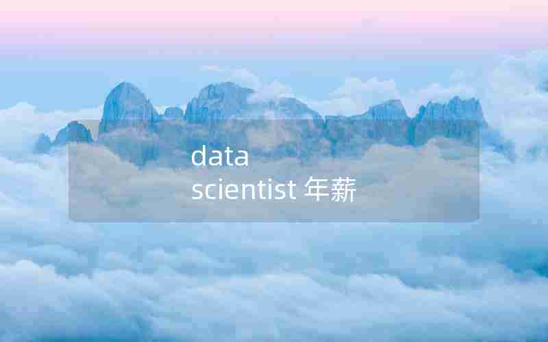 data scientist 年薪
