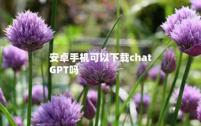 安卓手机可以下载chatGPT吗