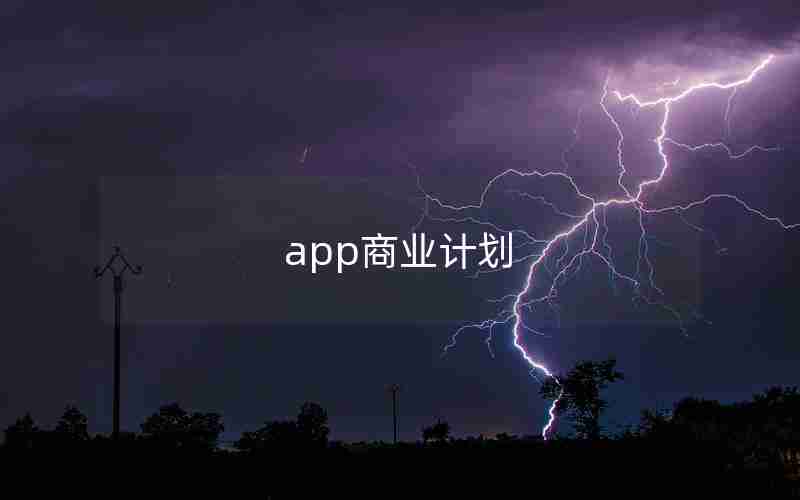 app商业计划 app商业计划